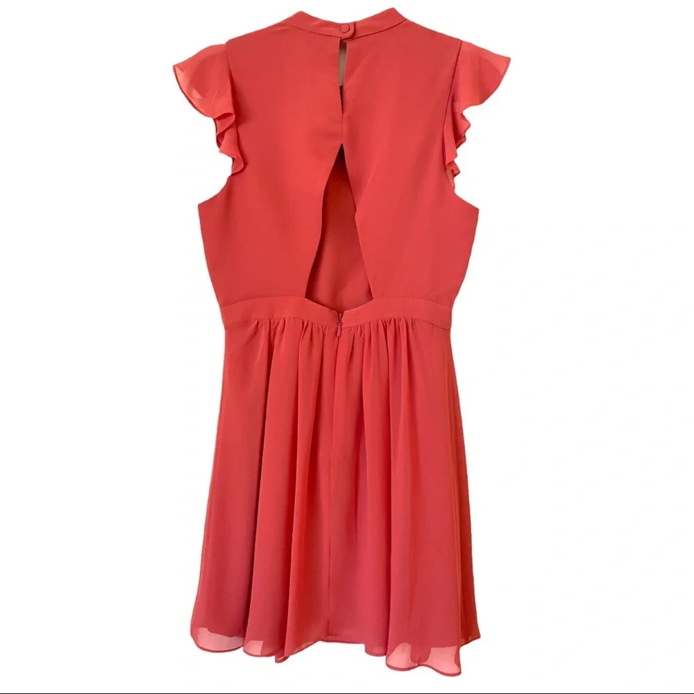 BCBGeneration Red Ruffle Mini Dress - Picture 3 of 7